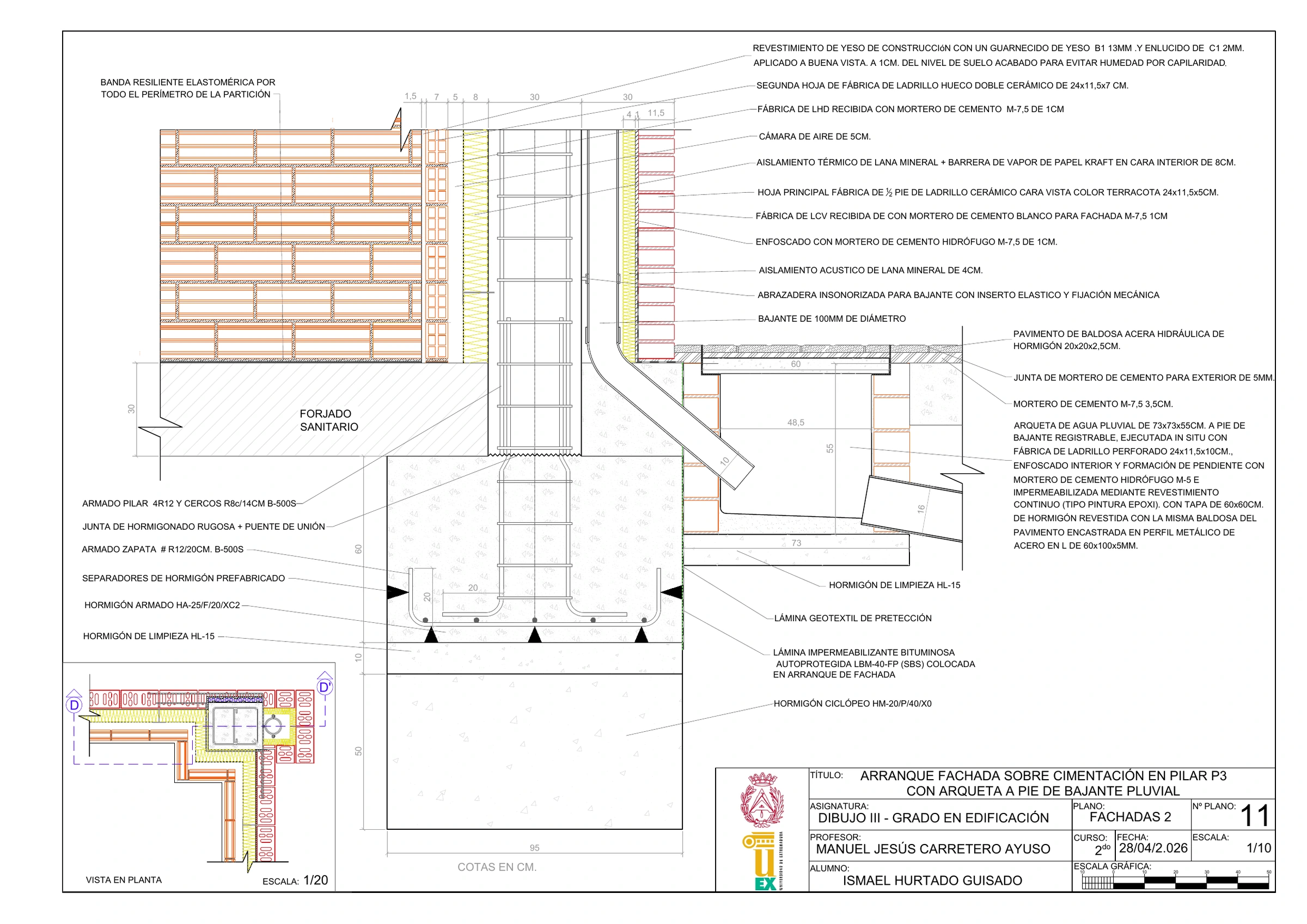 Dibujo III · Detalle constructivo