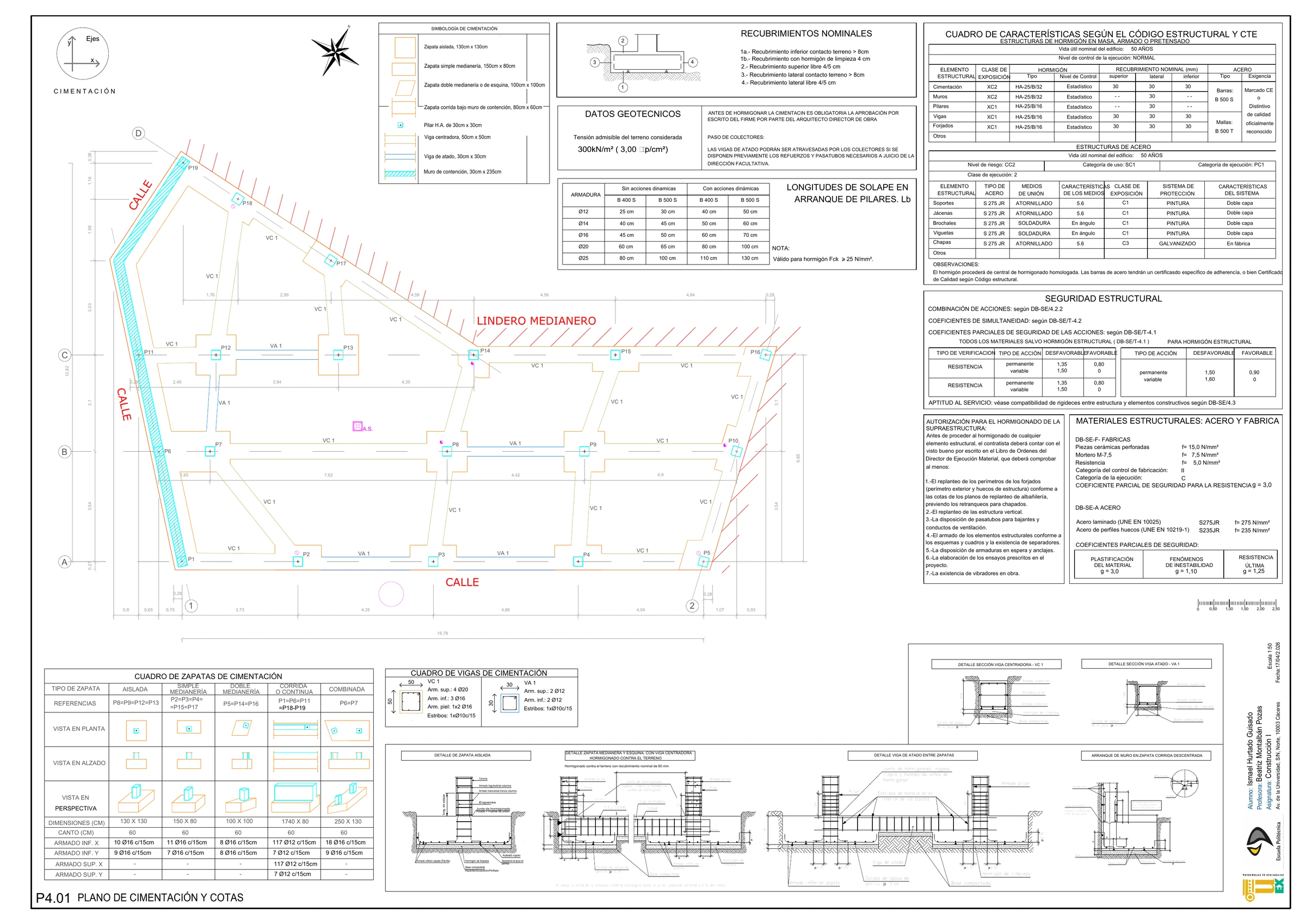 Construcción I · Cimentación